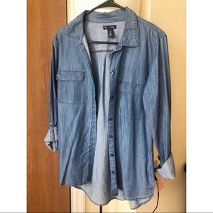 NWOT Denim Button Up